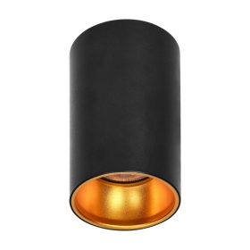 Adviti spot svjetiljka stropna crna/zlatna 1x GU10 