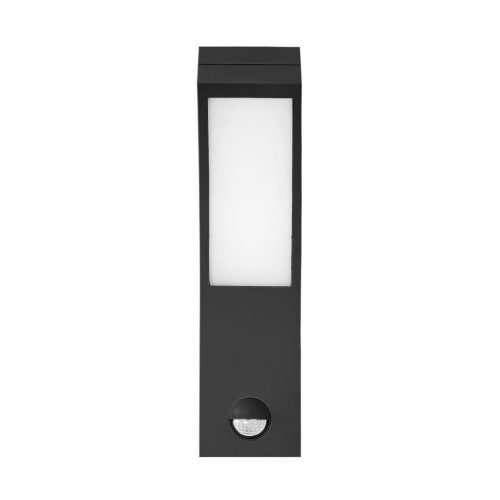 Adviti Piryt outdoor LED wall lamp modern IP54 black 10w with motion sensor 