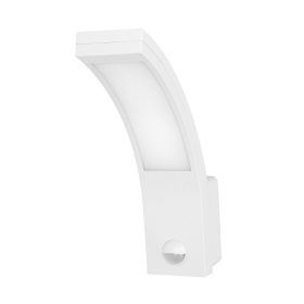   Adviti piryt outdoor LED wall lamp modern IP54 white 10w with motion sensor 