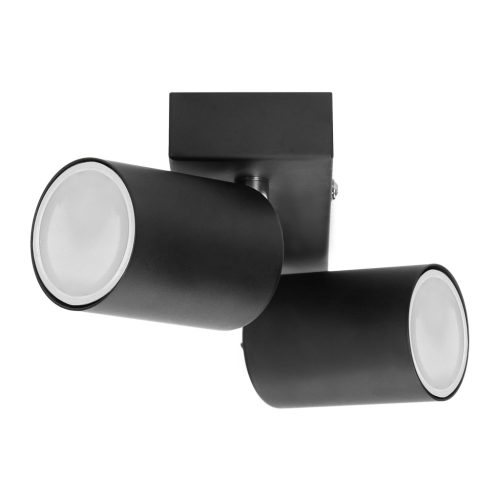 Bodové nástenné a stropné svietidlo Adviti čierne 2x GU10 
