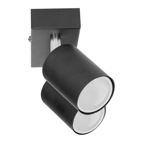 Bodové nástenné a stropné svietidlo Adviti čierne 2x GU10 