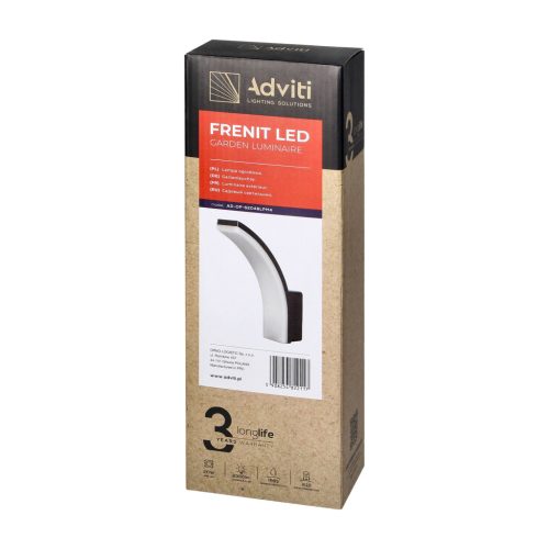 Adviti Frenit outdoor LED wall lamp modern IP65 black 20w