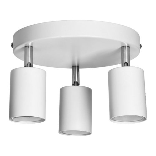 Adviti Spotleuchte Decke rund weiß 3x GU10 