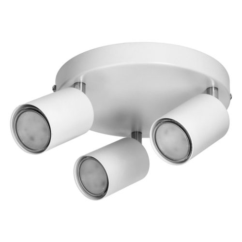 Adviti Spotleuchte Decke rund weiß 3x GU10 