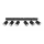 Spot Adviti plafon negru 6x GU10 