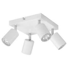 Adviti spot svjetiljka stropna četvrtasta bijela 4x GU10 