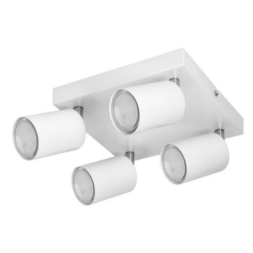Adviti Spotleuchte Deckenleuchte quadratisch weiß 4x GU10 