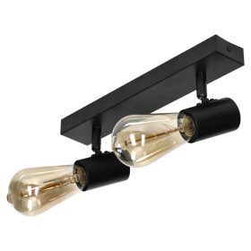 Adviti spot lampa zidna i stropna crna 2x E27