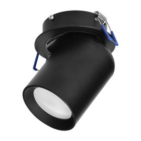 Adviti spot lampa ugradbena stropna crna 1x GU10 