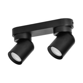 Adviti spot lampa zidna i stropna crna 2x GU10 malt