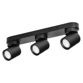 Adviti spot lampa zidna i stropna crna 3x GU10 mort