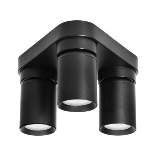Adviti spot svjetiljka zidna i stropna crni trokut 3x GU10  
