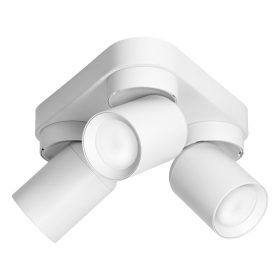   Adviti spot svjetiljka zidna i stropna bijeli trokut 3x GU10  