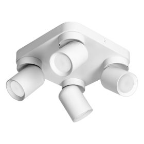   Adviti spot lampa zidna i stropna bijela kvadratna 4x GU10 malt  