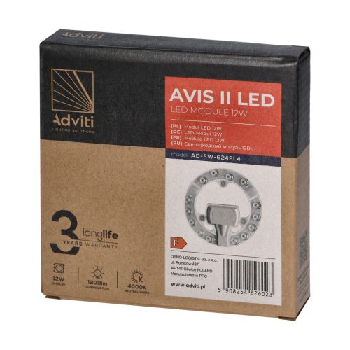 Adviti LED modul za stropnu rasvjetu može se ugraditi, zamjenljiv 18w 4000k 176mm