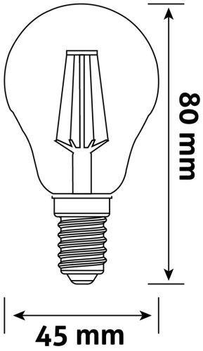 Avide LED Filament Mini Globe 5,9W E14 NW 4000K stmievateľné