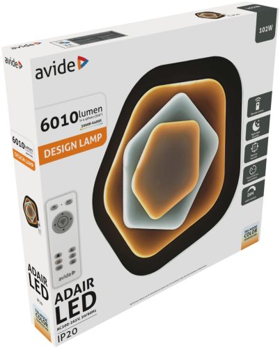 Avide Design Mennyezeti Lámpa Adair 102W(51+51) RF Távirányítóval