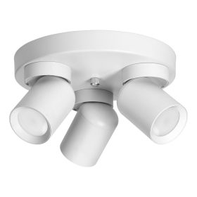   Adviti spot lampa zidna i stropna bijela okrugla 3xGU10 malt  