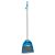 Broom + dustpan blue 110cm
