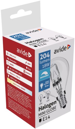 Avide Halogen Classic Mini 18W E14 2000h
