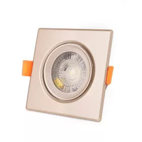  Avide LED Beépíthető Spot 38° Négyzetes Szatén 5W CW 6400K