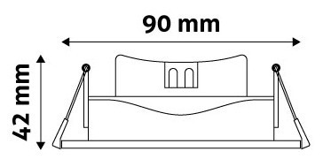 Avide LED panel Beépíthető 38° Kerek 7W WW 3000K