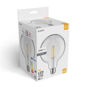 Avide Value LED G125 Filament Globe E27 12W NW 4000K