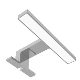   Avide LED svjetiljka za ogledalo Kvadratna kromirana plastika 180 mm NW 4000K 3,5 W IP44