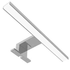   Avide LED svjetiljka za ogledalo, četvrtasta krom alu 300 mm NW 4000K 5W IP44