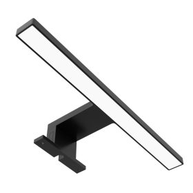   Avide LED svjetiljka za ogledalo kvadratna crna plastika 300 mm NW 4000K 5W IP44