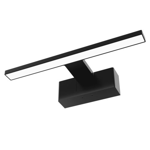 Avide LED svjetiljka za ogledalo s kutijom za ugradnju kvadratna crna 300 mm 4000K IP44