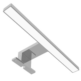   Avide LED svjetiljka za ogledalo Kvadratna kromirana plastika 300 mm NW 4000K 5W IP44