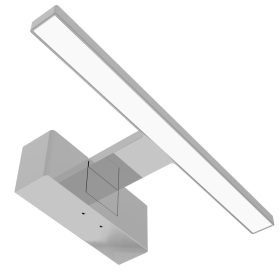   Avide LED svjetiljka za ogledalo s kutijom za ugradnju Kvadratni krom 300 mm 4000K IP44