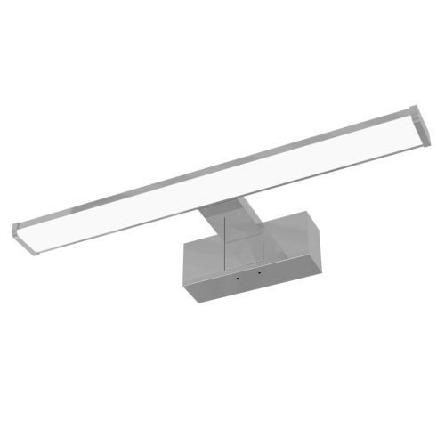 Avide LED svjetiljka za ogledalo s kutijom za ugradnju Kvadratna krom alu 400 mm 4000K 8 W IP44