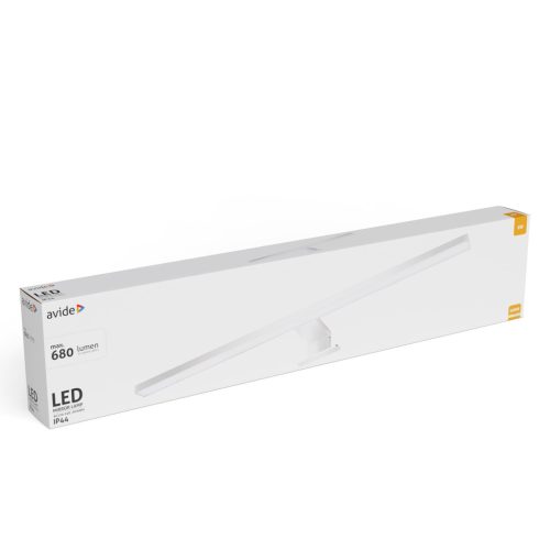 Avide LED svjetiljka za ogledalo kvadratna kromirana 600 mm 4000K 8 W IP44