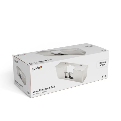 Kutija za ugradnju svjetla za LED ogledalo kromirana