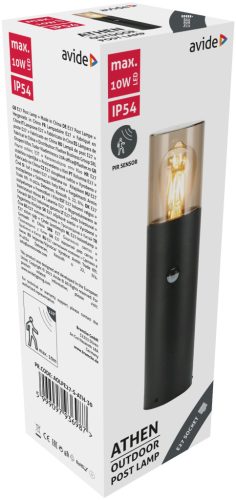 Avide kültéri álló lámpa Athen 1xE27 PIR 300mm IP54