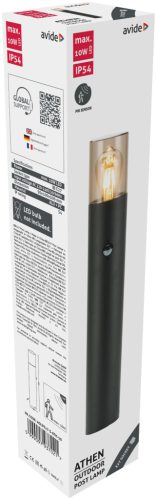 Avide kültéri álló lámpa Athen 1xE27 PIR 500mm IP54