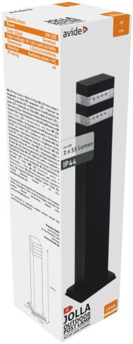 Avide kültéri álló lámpa Jolla LED 2W NW 500mm IP44 Fekete
