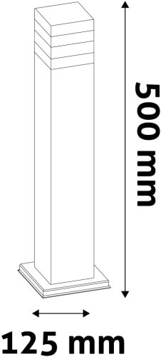 Avide kültéri álló lámpa Jolla LED 2W NW 500mm IP44 Fekete