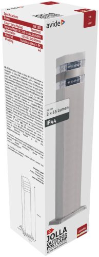 Avide kültéri álló lámpa Jolla LED 2W WW 500mm IP44 Szatén Nikkel