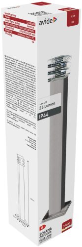 Avide kültéri álló lámpa Solana LED 1.5W WW 500mm IP44 Szatén Nikkel