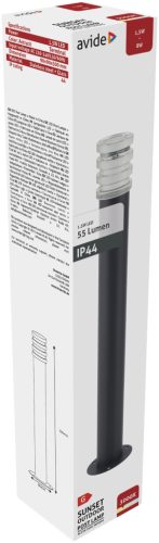 Avide kültéri álló lámpa Sunset LED 1.5W WW 500mm IP44 Antracit
