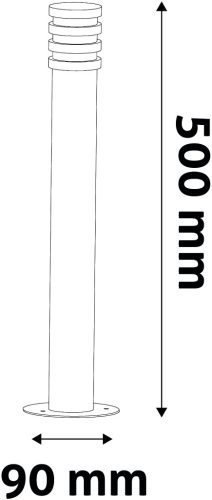 Avide kültéri álló lámpa Sunset LED 1.5W WW 500mm IP44 Antracit