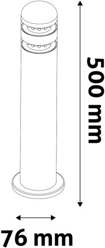 Avide kültéri álló lámpa York LED 2W WW 500mm IP44 Antracit
