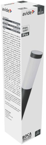 Avide outdoor wall lamp Boca 1xE27 IP44 Anthracite