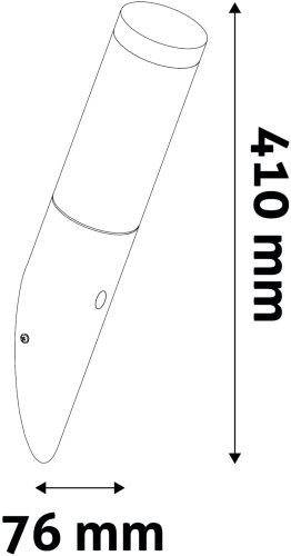 Avide outdoor wall lamp Boca 1xE27 PIR IP44 Anthracite