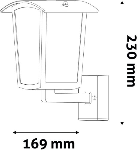 Avide outdoor wall lamp Coronado 1xE27 IP44 black