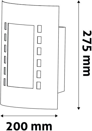 Avide outdoor wall lamp Monterey 1xE27 IP44 Satin Nickel