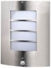 Avide outdoor wall lamp Morro 1xE27 PIR IP44 Satin Nickel